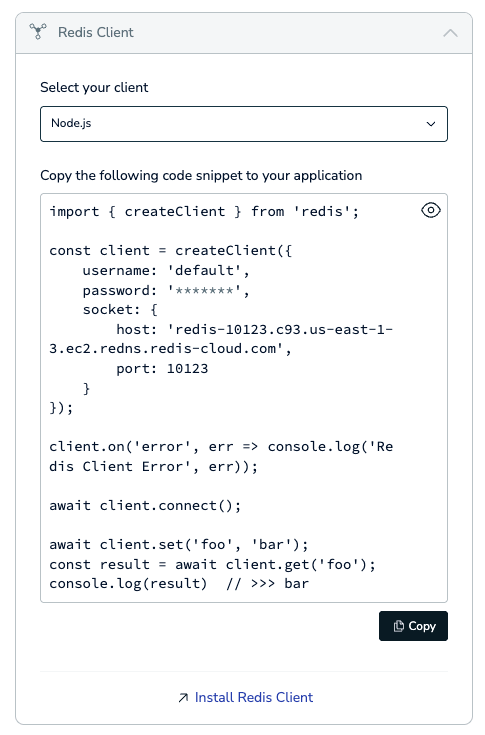 The connection wizard clients.