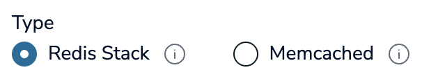 For Essentials, the Type setting in the General section includes an option for Redis Stack.